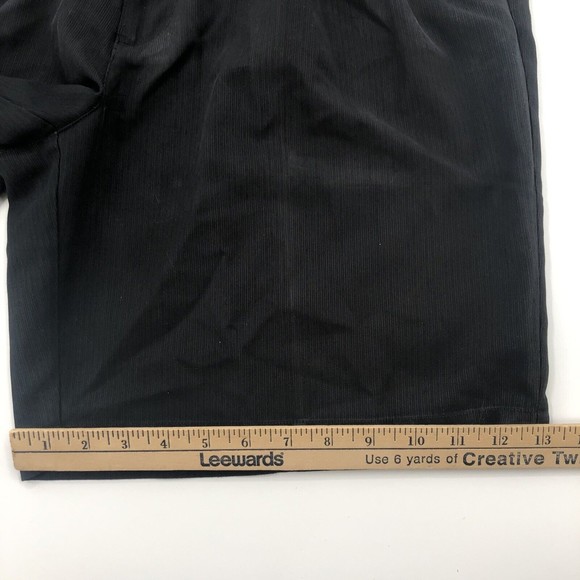 Nike Golf Mens 36 Pleated Bermuda Shorts Black Dri Fit 4 Pocket 9" Chino 186264 - Picture 9 of 9
